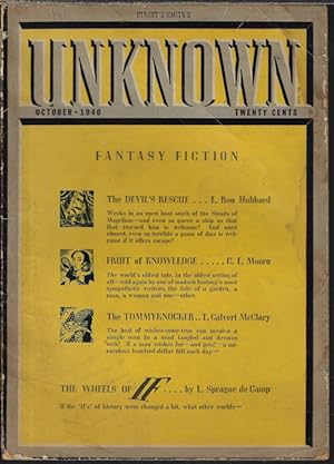 Seller image for UNKNOWN Worlds: October, Oct. 1940 ("Wheels of If") for sale by Books from the Crypt