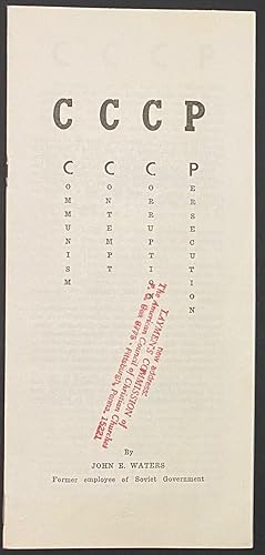 Seller image for CCCP: communism, contempt, corruption, persecution for sale by Bolerium Books Inc.