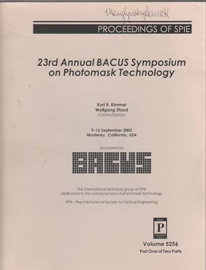 Seller image for 23rd Annual Bacus Symposium on Photomask Technology for sale by Biblio Pursuit