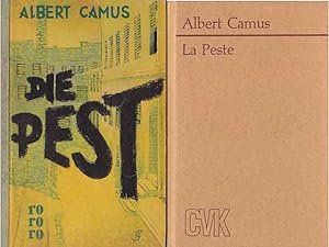 Bild des Verkufers fr Konvolut "Die Pest". 4 Titel. 1.) Albert Camus: La Peste, Cornelsen-Velhagen & Klasing Berlin, in franzsischer Sprache, hrsg. von Oberstudienrtin Eva Krafft 2.) Albert Camus: Die Pest 3.) Albert Camus: Die Pest 4.) Klaus Behners: Albert Camus - Der Fremde. Die Pest. Darstellung und Interpretation zum Verkauf von Agrotinas VersandHandel