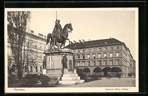 Bild des Verkufers fr Ansichtskarte Mnchen, Denkmal Knig Ludwigs I. zum Verkauf von Bartko-Reher