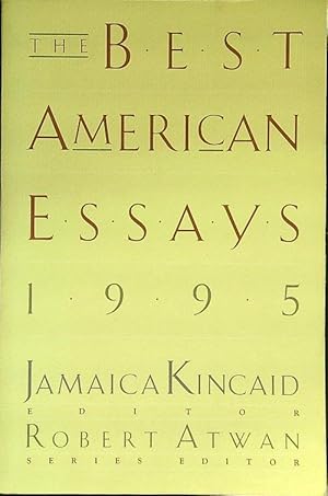 Bild des Verkufers fr The best american essays 1995 zum Verkauf von Librodifaccia