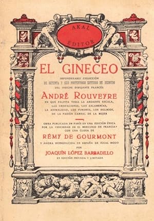 Imagen del vendedor de EL GINECEO. Imponderable coleccin de setenta y seis portentosos estudios de desnudo, del insigne dibujante francs Andr Rouveyre a la venta por Librera Vobiscum