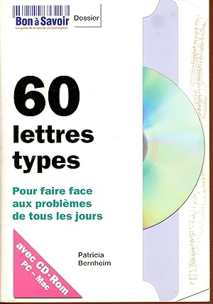 Imagen del vendedor de 60 lettres types : Pour faire face aux problmes de tous les jours, + CD a la venta por Bouquinerie Le Fouineur