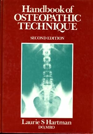 Immagine del venditore per Handbook of osteopathic technique - Laurie S. Hartman venduto da Book Hmisphres