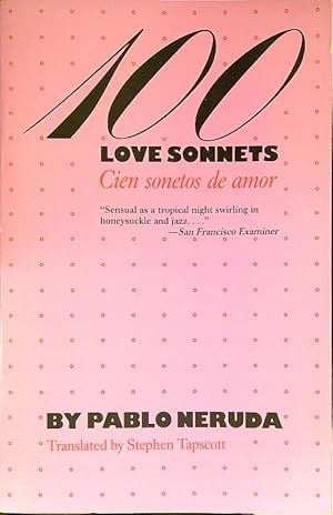 Imagen del vendedor de 100 love sonnets a la venta por Librodifaccia