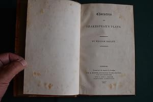 Characters of Shakespear's Plays. [With a Preface.]