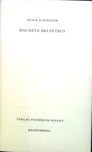 Bild des Verkäufers für Das Netz des Petrus. zum Verkauf von books4less (Versandantiquariat Petra Gros GmbH & Co. KG)