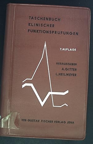 Bild des Verkufers fr Taschenbuch klinischer Funktionsprfungen. zum Verkauf von books4less (Versandantiquariat Petra Gros GmbH & Co. KG)