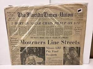 The Florida Times-Union: Harry Truman Dead, Mourners Line Streets, Viet Nam Air War, December 28 ...