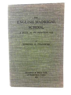 Seller image for The English Madrigal School - A Guide for sale by World of Rare Books