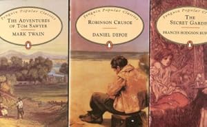 Seller image for Penguin Classics- 3 Bcher: Robinson Crusoe- The Secret Garden, The Adventures of Tom Sawyer for sale by Gabis Bcherlager