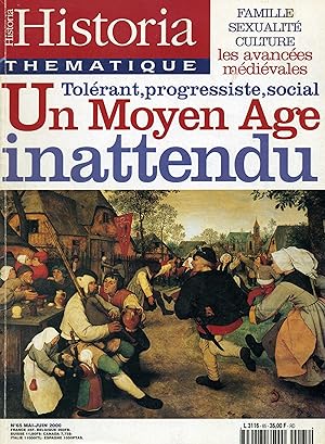 Magazine "Historia Thématique" n°65, mai-juin 2000 : Un Moyen Age inattendu, tolérant, progressis...