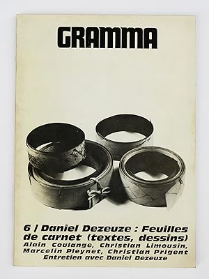 Bild des Verkufers fr GRAMMA 6. Daniel Dezeuze : Feuilles de carnet (textes, dessins) zum Verkauf von Librairie-Galerie Emmanuel Hutin