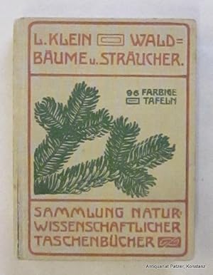 Seller image for Unsere Waldbume, Strucher und Zwergholzgewchse. 3. Auflage. Heidelberg, Winter, (1938). Kl.-8vo. Mit 96 Farbtafeln von Margarete Schrdter u. 38 s/w Abbildungen. 35, 154 S. Illustriester Orig.-Leinenband; Rckendeckel mit Fleck, Gelenke tlw. angebrochen. (Sammlung naturwissenschaftlicher Taschenbcher, IV). for sale by Jrgen Patzer