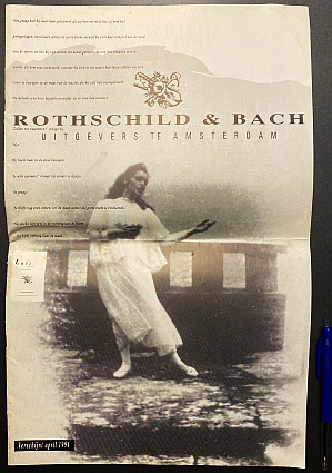 Rothschild & Bach Uitgevers te Amsterdam. (Prospectus in groot formaat).