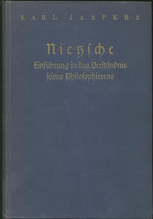 Bild des Verkäufers für Nietzsche. Einführung in das Verständnis seines Philosophierens. zum Verkauf von Sächsisches Auktionshaus & Antiquariat