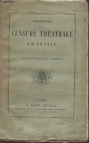 Imagen del vendedor de Histoire de la censure thatrale en France a la venta por Le-Livre