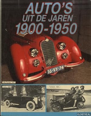 Seller image for Auto's uit de jaren 1900-1950 for sale by Klondyke