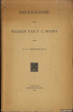 Bild des Verkufers fr Bibliographie der werken van P.C. Hooft zum Verkauf von Klondyke