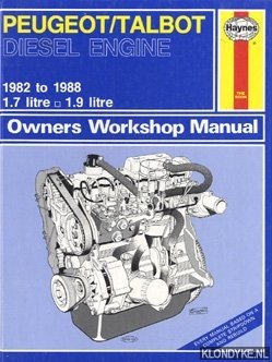 Immagine del venditore per Owners Workshop Manual Peugeot/Talbot diesel engine, 1982 to 1988, 1.7 litre, 1.9 litre venduto da Klondyke