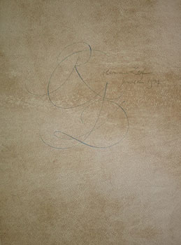 Original Calligraphy by Hermann Zapf for Raymond Gid.