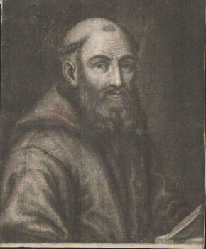 Portrait of a Monk holding a book. First edition, from an old Spanish collection of original Baro...