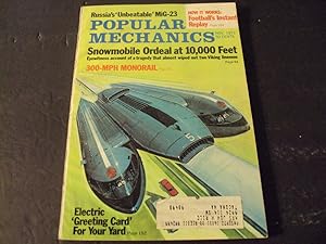 Popular Mechanics Nov 1971 Russia's Mig-23, 300--MPH Monorail