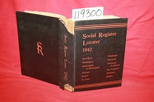 Bild des Verkufers fr Social Register Locater 1942 (New York, Washington, Philadelphia, Wilmington, Chicago, Boston, St.Louis, Pittsburgh, Cleveland. zum Verkauf von Princeton Antiques Bookshop