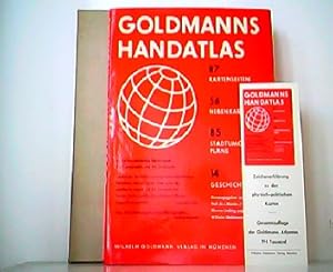 Goldmanns Handatlas - Ein außerordentliches Meisterwerk der Kartographie und Druckkunst. 87 Karte...