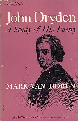 Seller image for John Dryden: A Study of His Poetry for sale by A Cappella Books, Inc.