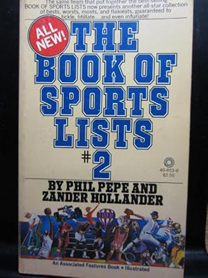 Seller image for THE BOOK OF SPORTS LISTS #2 for sale by The Book Abyss