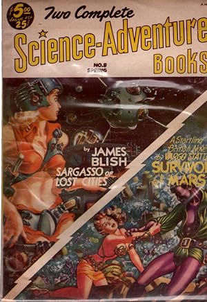 Imagen del vendedor de Two Complete Science-Adventure Books No. 8 Spring 1953. COLLLECTIBLE PULP MAGAZINE. a la venta por Once Read Books