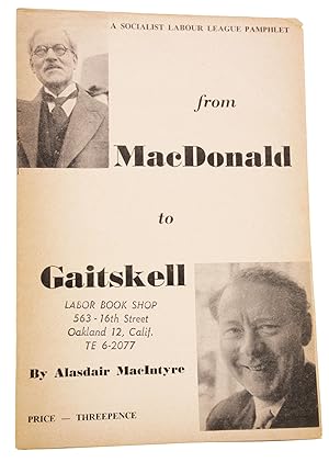 From MacDonald to Gaitskell (A Socialist Labour League Pamphlet)