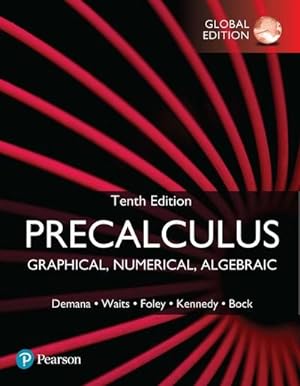 Bild des Verkufers fr Precalculus: Graphical, Numerical, Algebraic, Global Edition zum Verkauf von AHA-BUCH GmbH
