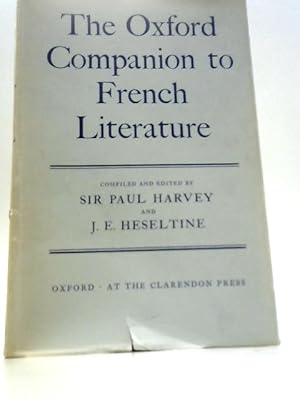 Imagen del vendedor de The Oxford Companion to French Literature a la venta por World of Rare Books