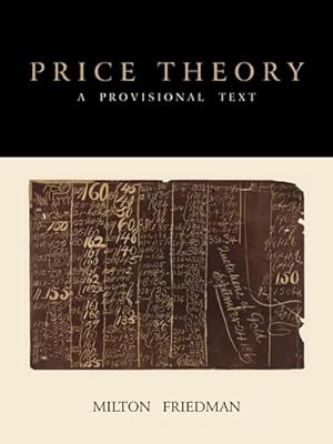 Imagen del vendedor de Price Theory : A Provisional Text a la venta por AHA-BUCH GmbH