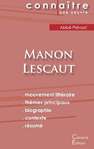 Imagen del vendedor de Fiche de lecture Manon Lescaut (Analyse littraire de rfrence et rsum complet) a la venta por WeBuyBooks