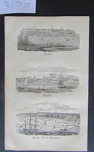 Quebec, Halifax and Bridge Town, Barbadoes (ca 1810)