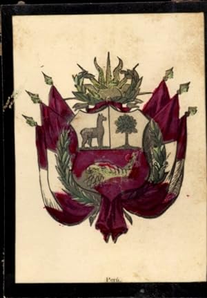 Foto Peru, Escudo de la Nación, Wappen - Alrededor del Mundo, Obsequio de Susini