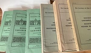Bild des Verkufers fr Diocesis Sarisbiriensis: The Registers of Roger Martival Bishop of Salisbury 1315 - 1330. Vol 1: Register of Presentations (1959) with Index (1960); Vol 2 (1): Divers Letters (1962); Vol 2 (2): Divers Letters (1972); Vol 3: Royal Writs (1965); Vol 4: Introduction and Inhibitions (1975) zum Verkauf von Plurabelle Books Ltd