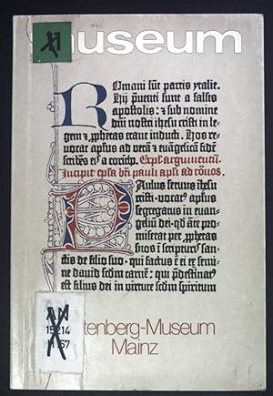 Bild des Verkufers fr Gutenberg-Museum Mainz. useum ; 1980, Ausg. November; zum Verkauf von books4less (Versandantiquariat Petra Gros GmbH & Co. KG)