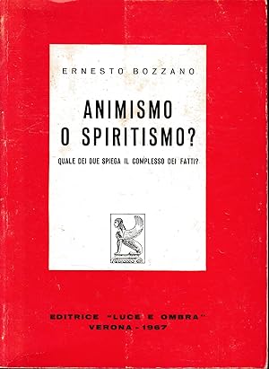 Animismo o spiritismo?