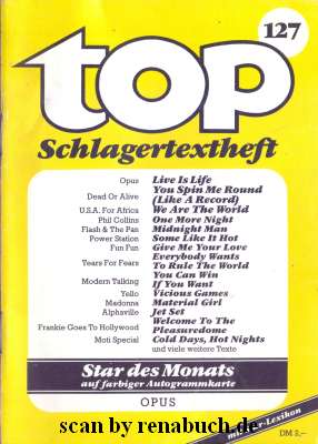 top Schlagertextheft 127