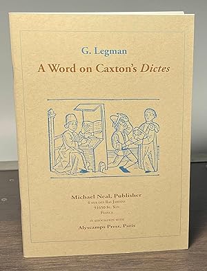 A Word on Caxton's Dictes