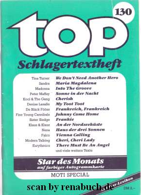 top Schlagertextheft 130