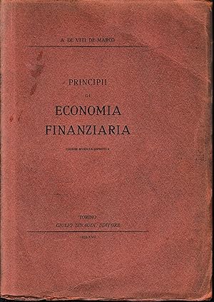 Principii di Economia Finanziaria
