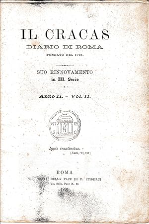Il Cracas. Diario di Roma. Vol. 2. III serie, 1 Aprile 1894, anno II, n. 12