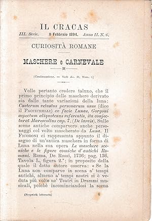 Il Cracas. Diario di Roma. Vol. 1. III serie, 11 Febbraio 1894, anno II, n. 6