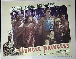 Imagen del vendedor de The Jungle Princess Lobby Card 1936 Dorothy Lamour, Ray Milland, Akim Tamiroff a la venta por AcornBooksNH